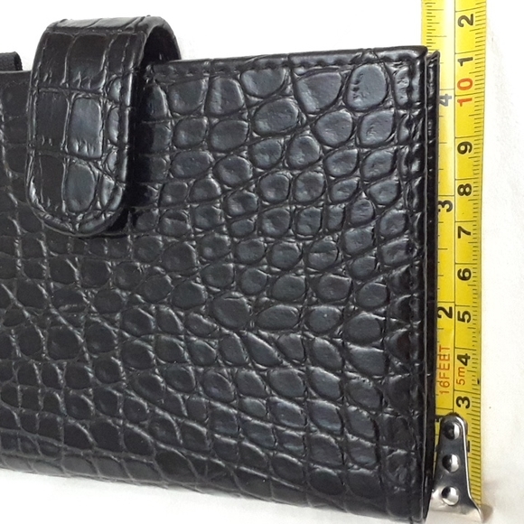 Black 6 ring planner 6.5 x 10.5 with snake style pattern. New never used. $11 - Picture 7 of 7